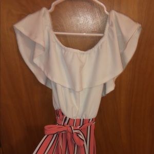 White and Pink Jumper